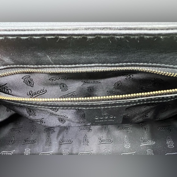 Gucci Large Queen Black Dialux Coated Canvas Tote - Picture 8 of 10